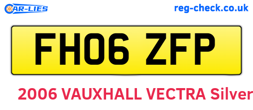 FH06ZFP are the vehicle registration plates.