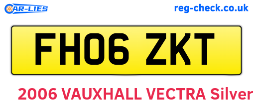 FH06ZKT are the vehicle registration plates.