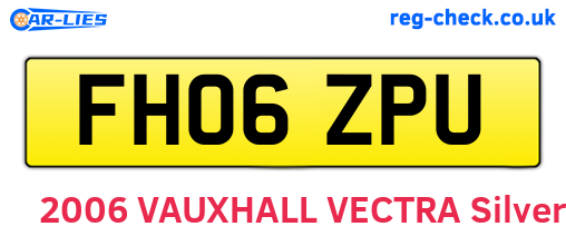 FH06ZPU are the vehicle registration plates.