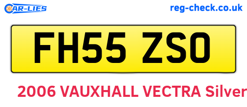 FH55ZSO are the vehicle registration plates.