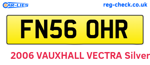 FN56OHR are the vehicle registration plates.