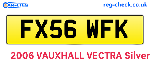 FX56WFK are the vehicle registration plates.