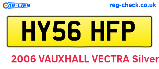 HY56HFP are the vehicle registration plates.