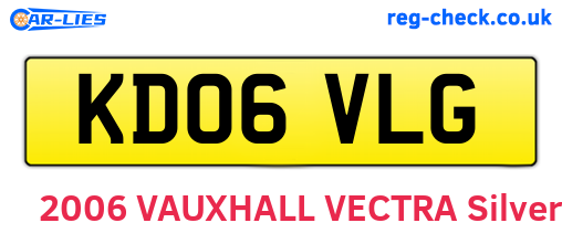 KD06VLG are the vehicle registration plates.