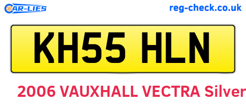 KH55HLN are the vehicle registration plates.