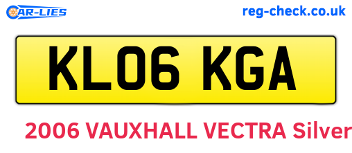 KL06KGA are the vehicle registration plates.