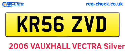 KR56ZVD are the vehicle registration plates.