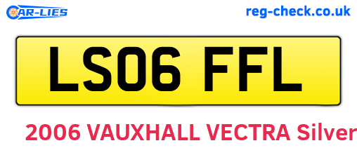 LS06FFL are the vehicle registration plates.