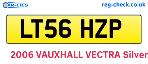 LT56HZP are the vehicle registration plates.