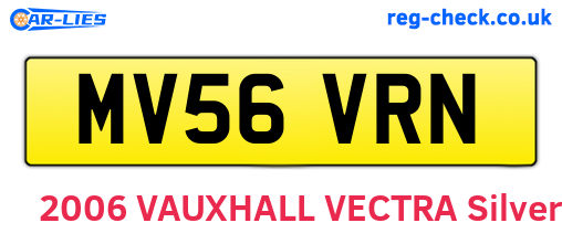 MV56VRN are the vehicle registration plates.