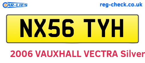 NX56TYH are the vehicle registration plates.