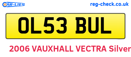OL53BUL are the vehicle registration plates.
