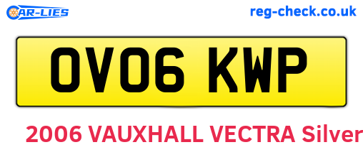 OV06KWP are the vehicle registration plates.