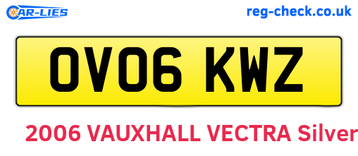 OV06KWZ are the vehicle registration plates.