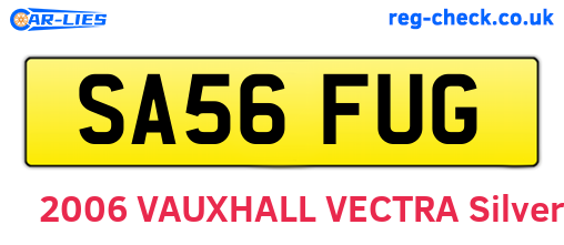 SA56FUG are the vehicle registration plates.