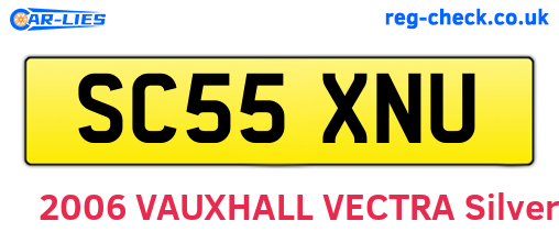 SC55XNU are the vehicle registration plates.