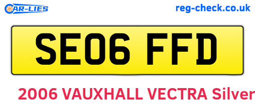 SE06FFD are the vehicle registration plates.