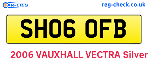 SH06OFB are the vehicle registration plates.