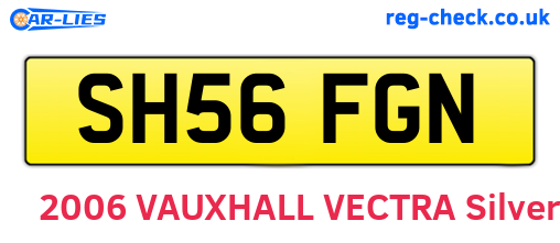 SH56FGN are the vehicle registration plates.