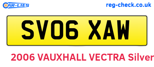 SV06XAW are the vehicle registration plates.