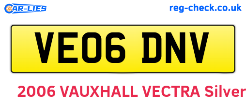 VE06DNV are the vehicle registration plates.