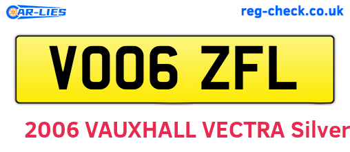 VO06ZFL are the vehicle registration plates.