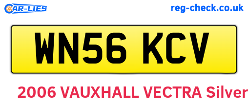 WN56KCV are the vehicle registration plates.