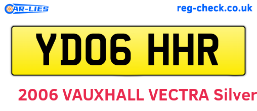 YD06HHR are the vehicle registration plates.