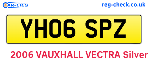 YH06SPZ are the vehicle registration plates.
