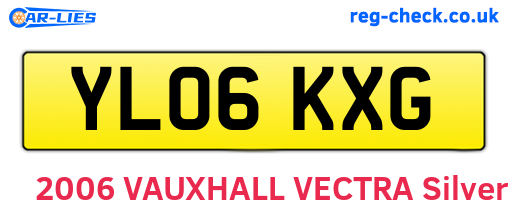 YL06KXG are the vehicle registration plates.