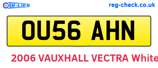 OU56AHN are the vehicle registration plates.