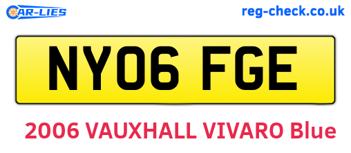 NY06FGE are the vehicle registration plates.