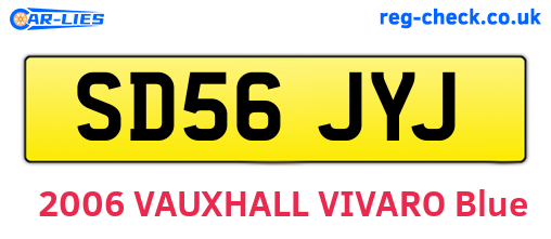 SD56JYJ are the vehicle registration plates.