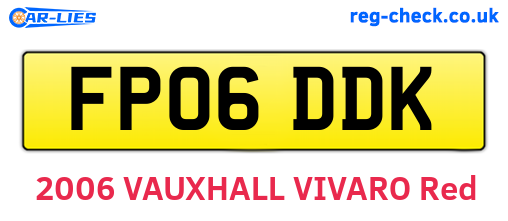 FP06DDK are the vehicle registration plates.