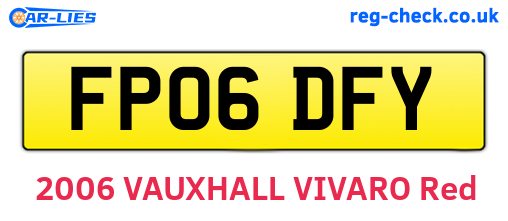 FP06DFY are the vehicle registration plates.