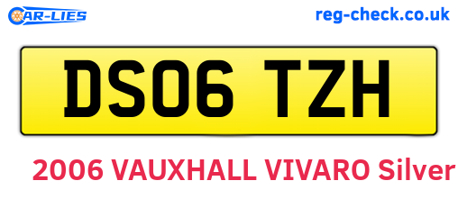 DS06TZH are the vehicle registration plates.