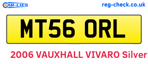 MT56ORL are the vehicle registration plates.