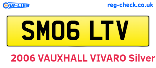 SM06LTV are the vehicle registration plates.