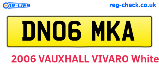 DN06MKA are the vehicle registration plates.
