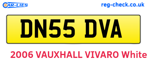 DN55DVA are the vehicle registration plates.