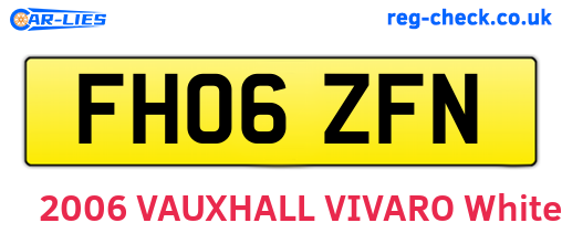 FH06ZFN are the vehicle registration plates.