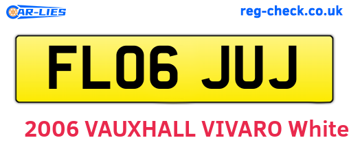 FL06JUJ are the vehicle registration plates.