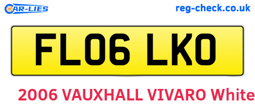 FL06LKO are the vehicle registration plates.