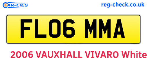 FL06MMA are the vehicle registration plates.