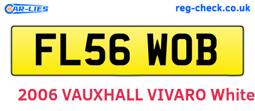 FL56WOB are the vehicle registration plates.