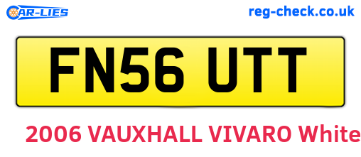 FN56UTT are the vehicle registration plates.