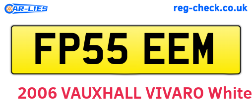 FP55EEM are the vehicle registration plates.