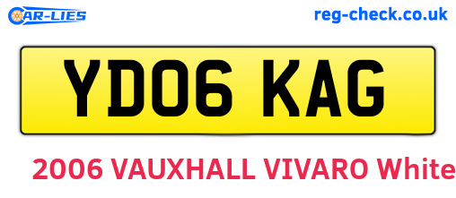 YD06KAG are the vehicle registration plates.