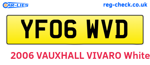 YF06WVD are the vehicle registration plates.