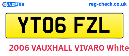 YT06FZL are the vehicle registration plates.
